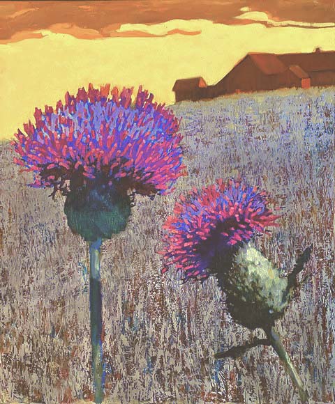 Thistles - 24 x 20